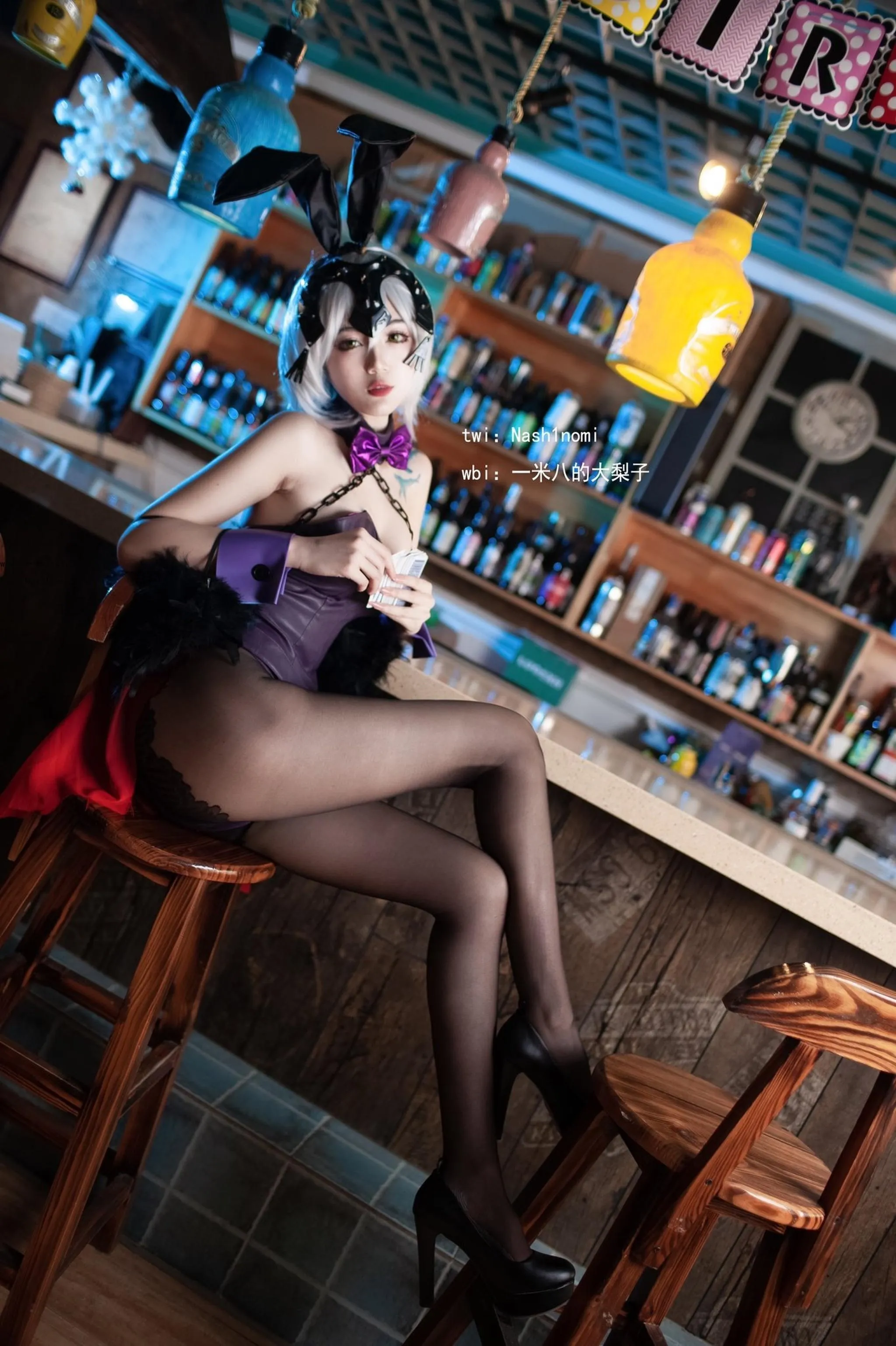一米八的大梨子 – NO.005 黑贞德·兔女郎 [22P]插图8